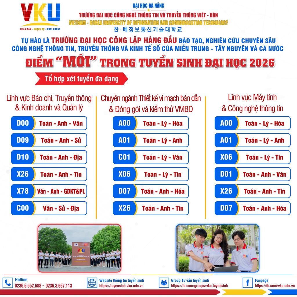Tổ hợp xét tuyển